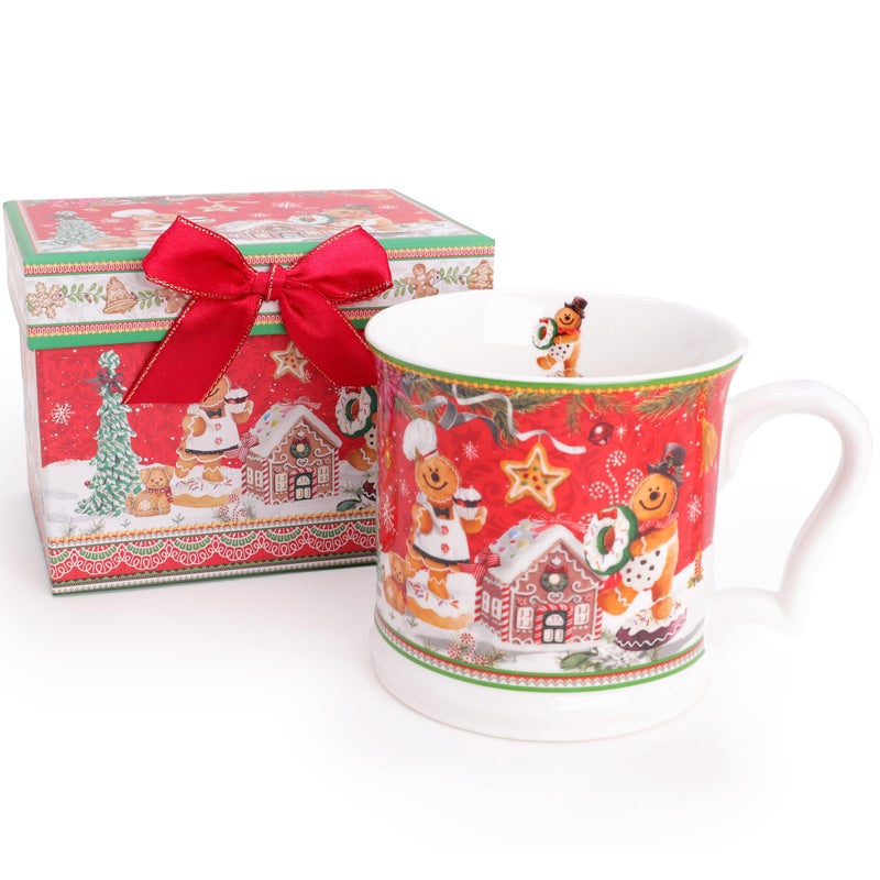 Christmas Concepts 150mm 6 Gingerbread Deluxe Ceramic Tableware Range Mug