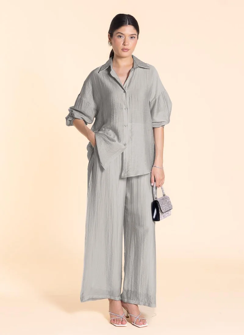 شايبس LIGHTWEIGHT SEMI-SHEER SHIRT SET