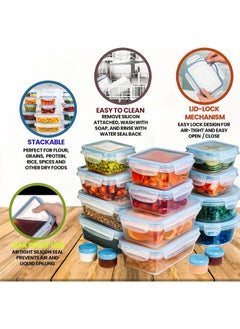 HOPHOP "32PCS Airtight Food Storage Containers with Leak-Proof Lids  - Image 4