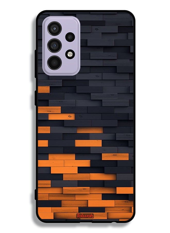 Tolwak Samsung Galaxy A52 4G Protective Case Cover Wooden Wall - Image 1