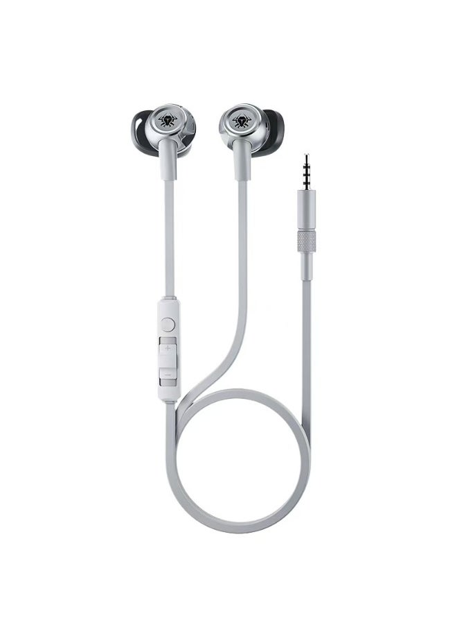 Plextone G21 Wired Gaming Earphones with Noise Cancelling Mic, Stereo Bass, 3.5mm Jack, Support All Devices (White)  - Image 1