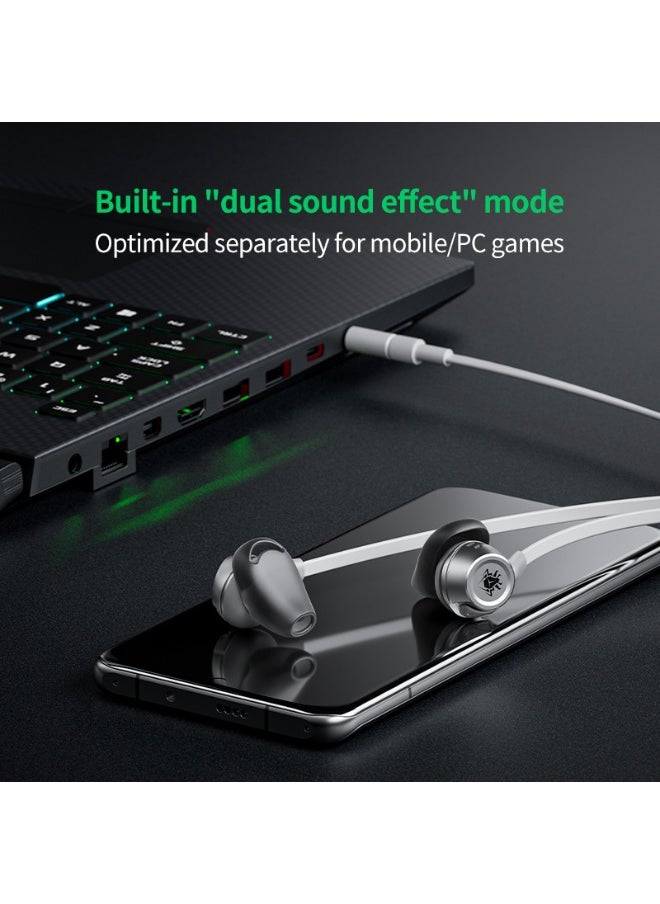 Plextone G21 Wired Gaming Earphones with Noise Cancelling Mic, Stereo Bass, 3.5mm Jack, Support All Devices (White)  - Image 5