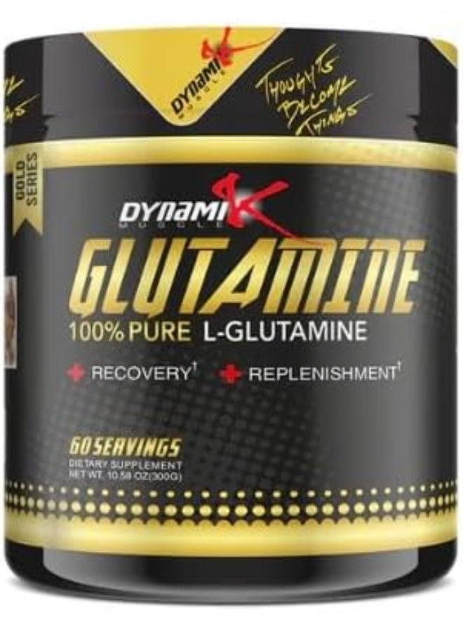 DYNAMIK MUSCLE DYNAMIK GOLD SERIES GLUTAMINE 300GM - Image 1