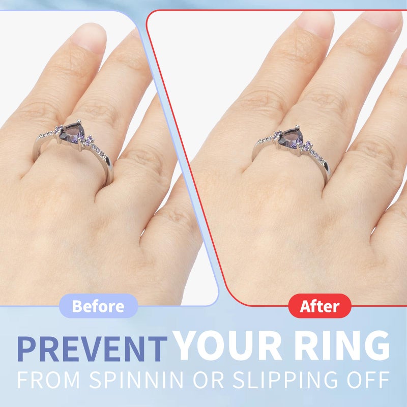Syofbt Ring Sizers For Loose Rings - 8 Pack Invisible Guards Resizer For Men And Women  Use 8 Width Sizes Easy-Clip Ring Adjuster  Spacers & Tighteners  Fit Almost Any Rings  Fits Bands Width To 1-8Mm - Image 3