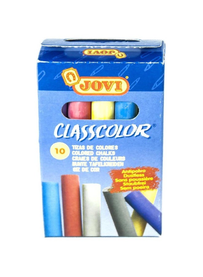 جوفي طباشير ملون ألوان متنوعة، ١٠ قطع