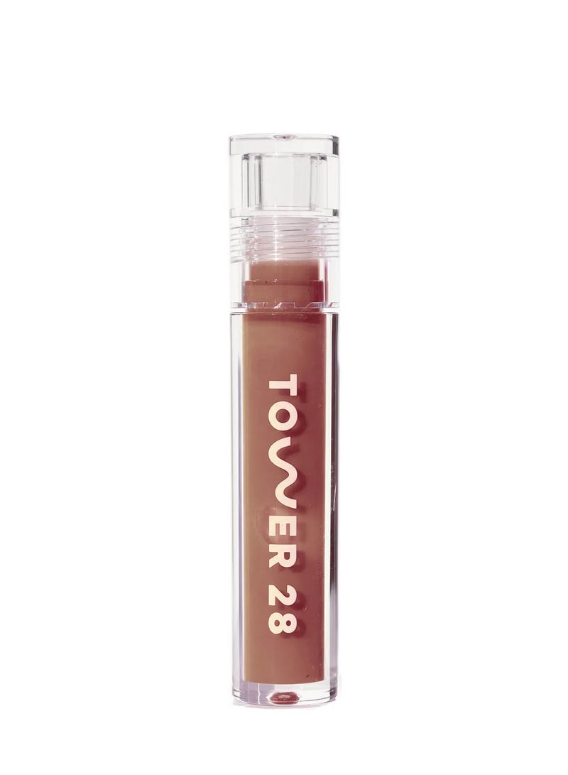 TOWER 28 ShineOn Milky Lip Jelly Almond, 3.9ml - Image 1