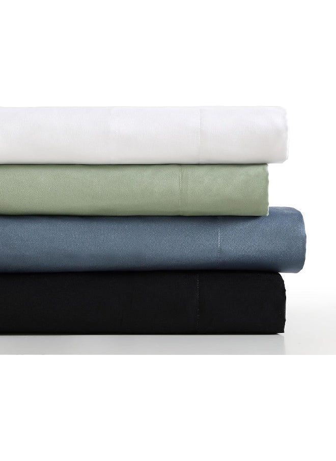 Kenneth Cole Kenneth Cole - Solutions Queen Sheets, Soft Recycled Polyester 6-Piece Bedding Set, Wrinkle-Resistant and Cooling Finish (Solid Blue, Queen)  - Image 5