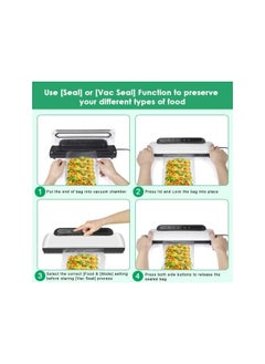 PROTON 2022 New Upgraded Vacuum Sealer Machine, Automatic Sealer Machine, Food Vacuum Air Sealing System For Food Preservation Storage Saver, Dry & Moist Food Modes  - Image 4
