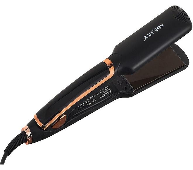Sokany 966 Professional Hair Straightener -Black - Image 1