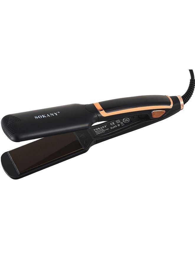 Sokany 966 Professional Hair Straightener -Black - Image 2
