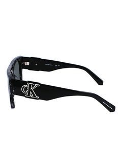 Calvin Klein Jeans Men's UV Protection Rectangular Sunglasses - CKJ23654S-073-5617 - Lens Size: 56 Mm  - Image 2