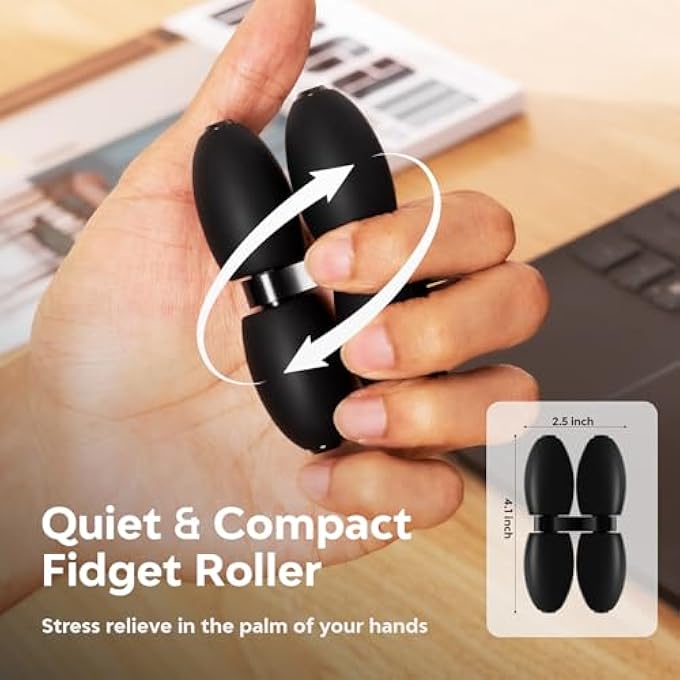 FKUFKU Roller - Handheld Fidget Toy for Adults | Help Relieve Stress, Anxiety, Tension | Promotes Focus, Clarity | Compact, Portable Design - Image 2