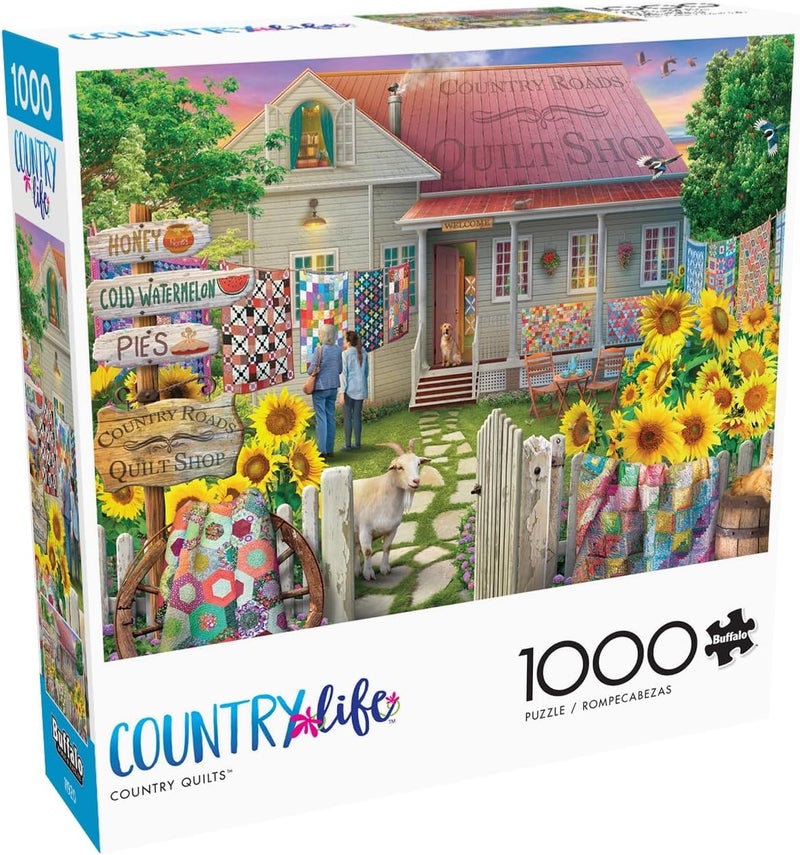 Buffalo Games Eduard Country Quilts 1000 Piece Jigsaw Puzzle for Adults Challenging Puzzle Perfect for Game Nights Finished Size is 2675 x 1975