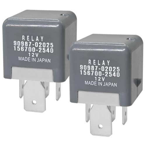Casalytics Relay 90987-02025 (Pack of 2) - 12V 80A 4 Pins Automotive Power Relay - Compatible for Lexus, Toyota Vehicles - Image 1