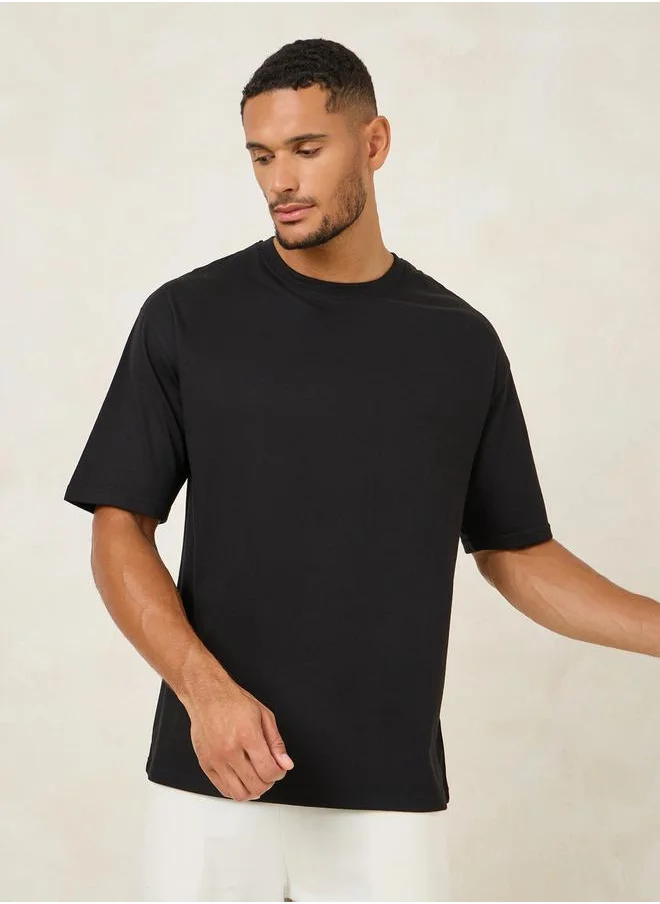 Styli Wolf Graphic Print Oversized T-Shirt