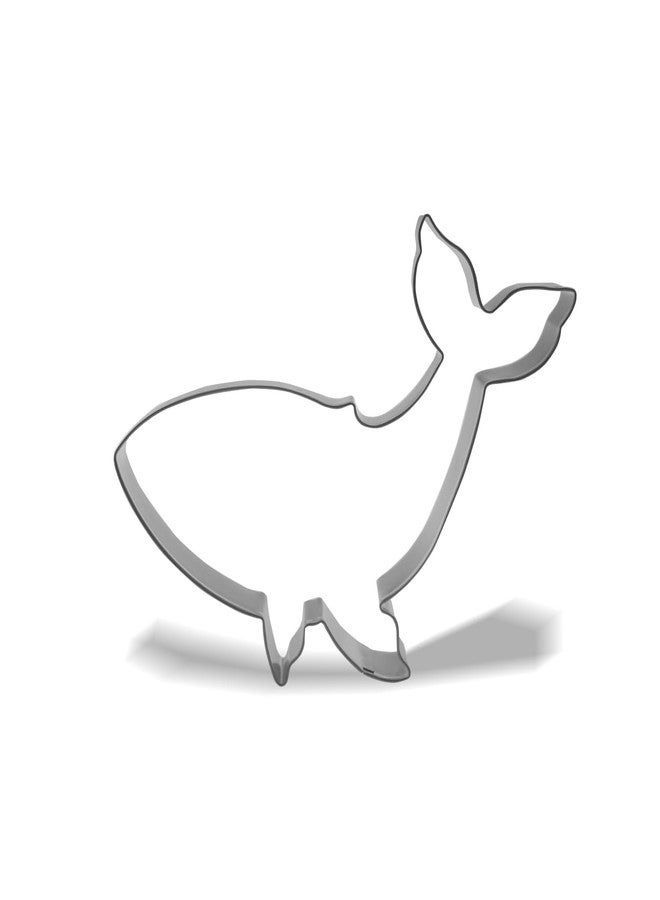Keewah Whale Cookie Cutter, 5.5”, Stainless Steel - Image 1