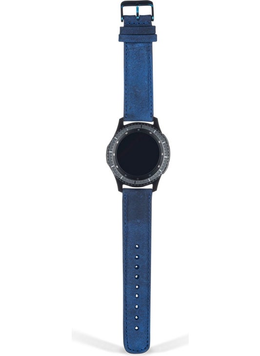 Vagave Samsung Active / Watch / Gear 20 mm Leather Band Blue  - Image 1