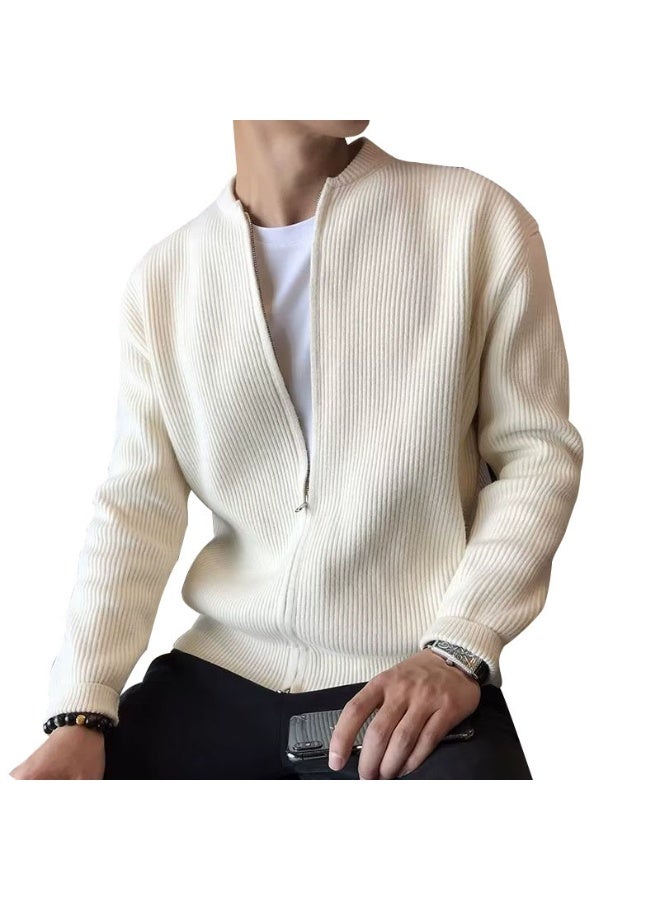 general Big size sweater knitted coat men's cardigan jacket warm and form-fitting - Image 1