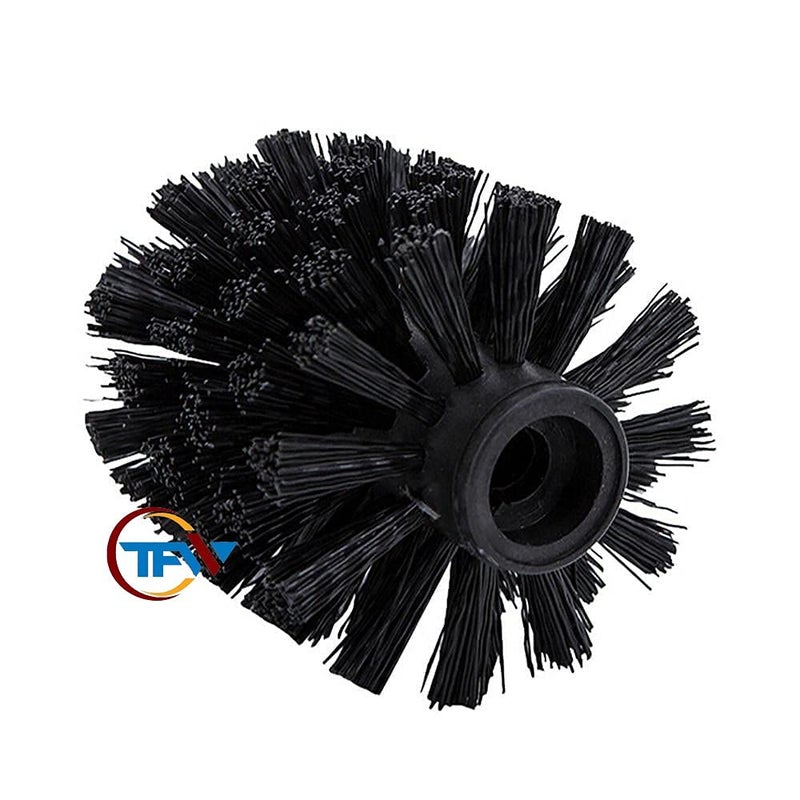 GLENOXZONE Round Shape Plastic Stainless Steel Handle Toilet Brush - Image 5