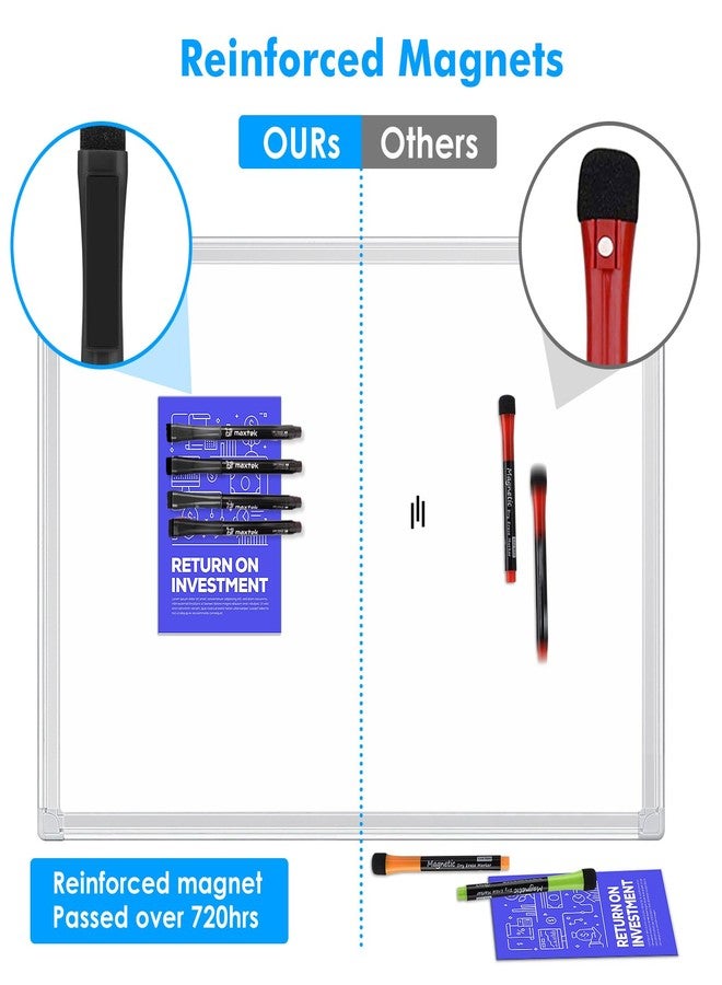 maxtek Dry Erase Markers Ultra Fine Tip Magnetic Black with Eraser, 0.7mm Extra Fine Point Thin Dry Erase Markers for Planning Whiteboard, Calendar Boards, 6 Count, Low Odor - Image 4