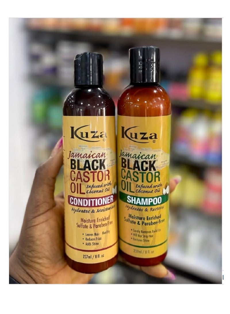 Jamaican Black Castor Oil with Coconut Oil Shampoo + Conditioner