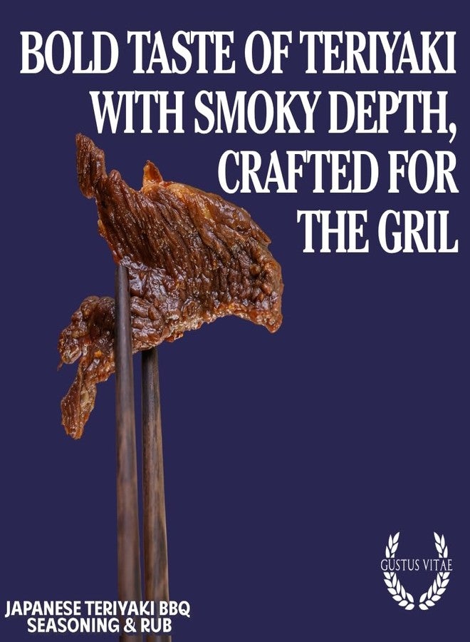 GUSTUS VITAE Japanese Teriyaki BBQ Seasoning & Rub | All Natural Spice Mix | Small Batch, Hand Made | Artisan Spice Blend | All Natural | Non GMO | GLP-1 Friendly | No Artificial Ingredients or Additives | Sustainably Sourced | Made in USA | Bougie BBQ | Gustus Vitae - Image 3