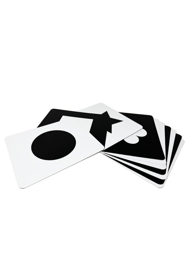 BRAINSMITH - Brainsmith Flash Card for Babies - Shapes Learning, High-Contrast Picture Cards Set for New Born Baby and Infants (0-6 month old) - Sight and Brain Development, Black/White - Image 1