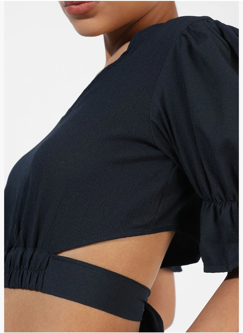 Campus Sutra Women's Solid Casual Top