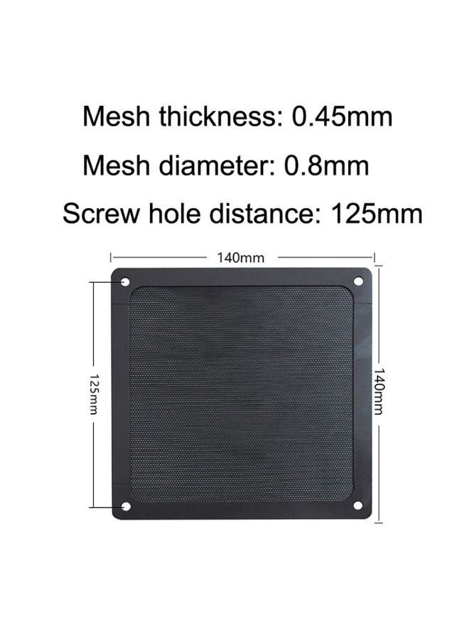 BURAQ 10pcs 14cm Punching Magnetic Suction PVC Cooling Fan Dust Net Desktop Computer Industrial Fan Filter Cover  - Image 2