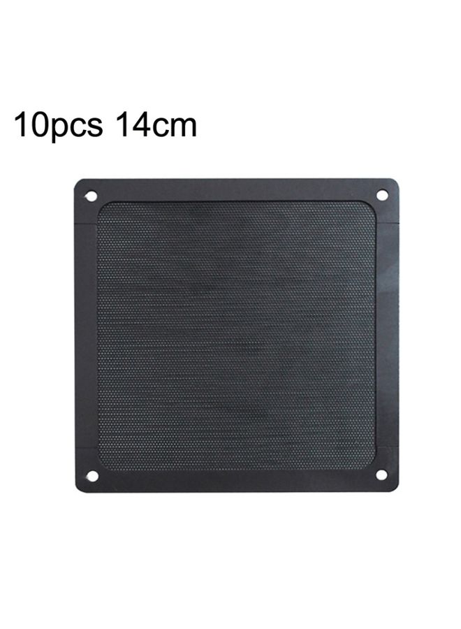 BURAQ 10pcs 14cm Punching Magnetic Suction PVC Cooling Fan Dust Net Desktop Computer Industrial Fan Filter Cover  - Image 1