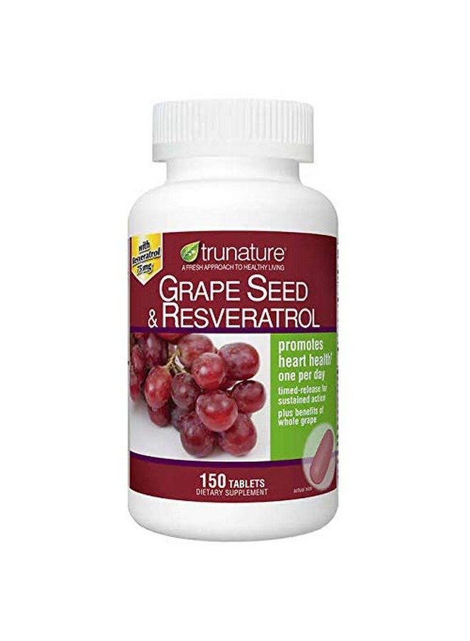Trunature Grape Seed & Resveratrol 150 Softgels, Bottle