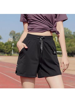 Generic Plus Size Womens Summer Sports Shorts S K477 Black  - Image 1