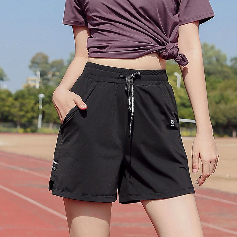 Plus Size Womens Summer Sports Shorts S K477 Black  - Image 1