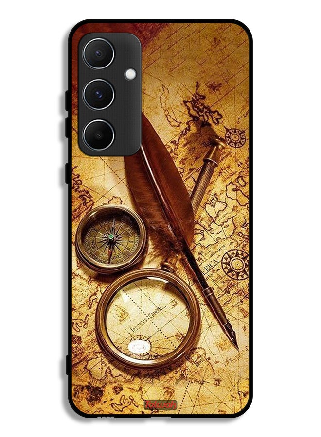Tolwak Samsung Galaxy A55 5G Protective Case Cover Vintage Compass - Image 1