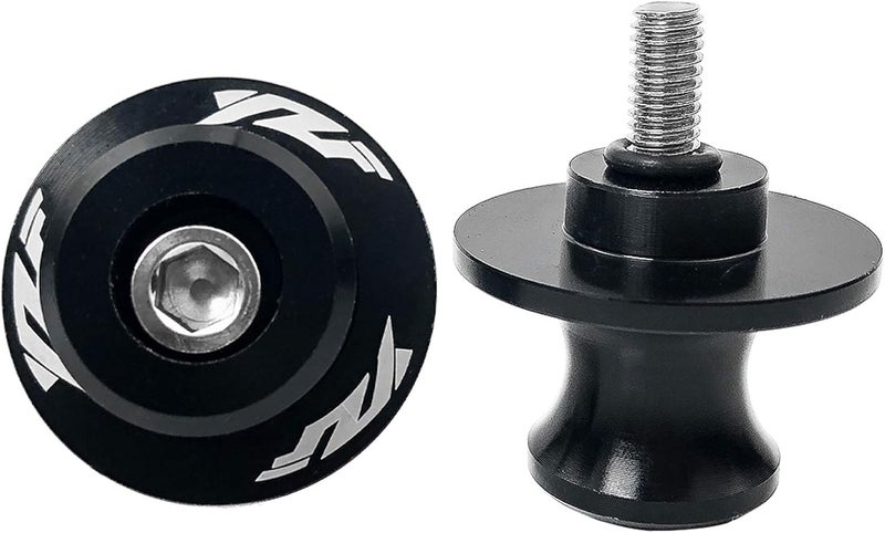 YIMOTO 6MM M6 X 1.5 Motorcycle Swing arm Sliders Spools CNC Swing Arm Stand Screws 2PCS for Yamaha YZF R1 R3 R6 R25 R125 R6S 600R 750R (Black) - Image 2