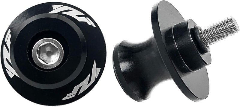 YIMOTO 6MM M6 X 1.5 Motorcycle Swing arm Sliders Spools CNC Swing Arm Stand Screws 2PCS for Yamaha YZF R1 R3 R6 R25 R125 R6S 600R 750R (Black) - Image 5