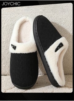 Joychic Simple Autumn and Winter Bedroom Non-slip Warm Slipper for Women and Men  - Image 2