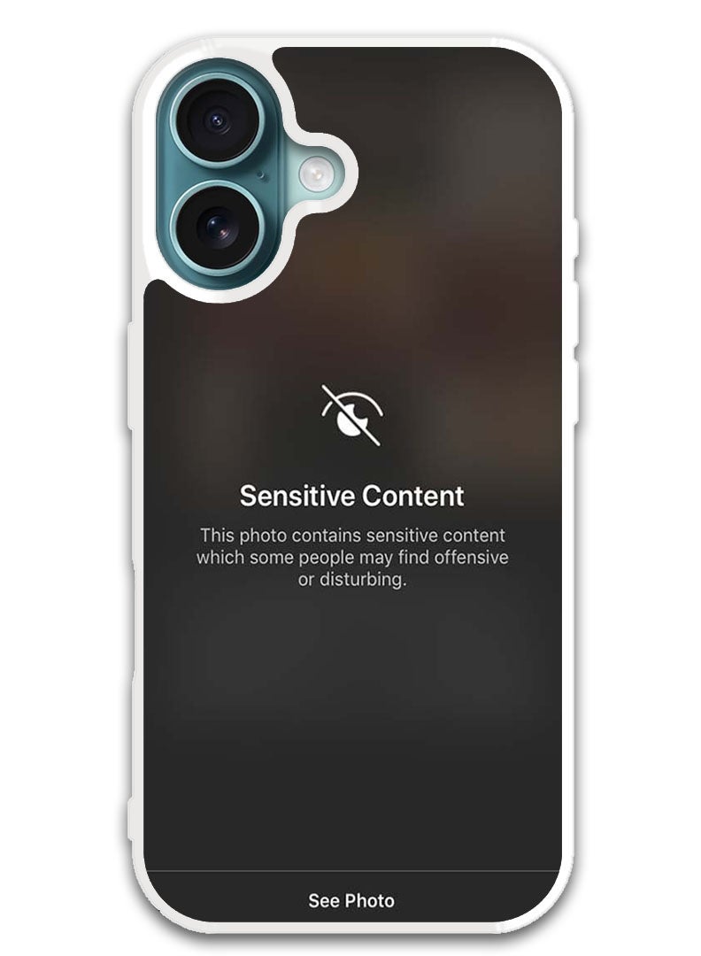 Theodor Protective Case Cover For APPLE IPHONE 16 Sensitive (White Bumper) - Image 1
