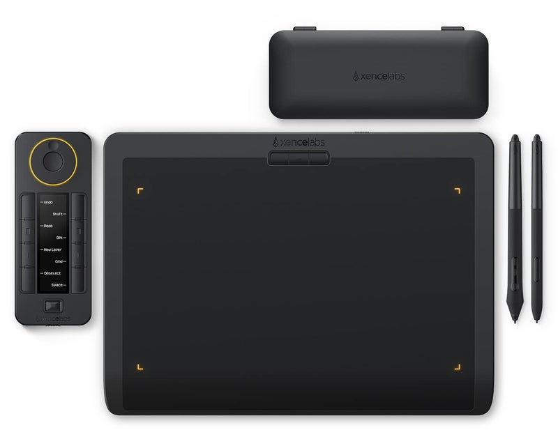 XENCELABS Drawing Tablet Bundle Computer Graphic Tablets with 40 Customizable Quick Keys 12 8mm Ultrathin Pen Tablet with 2 BatteryFree Stylus 8192 Levels Pressure for WinMacLinux Black - Image 2