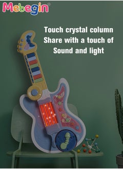 MEBEGIN 2-in-1 Musical Instrument Toy with Projection Function and 2 Modes, Colorful Guitar Piano Toy, Multifunctional Early Education Toy, Ideal Gift for Kids Aged 3+, 4 AA Battery Required(Not Included)  - Image 2