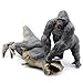 Higherbros Gorilla VS Vastatosaurus Rex Dinosaur Toys with Realistic Rock Action Figure Rampage Gorilla Fight Tarbosaurus Animal Figurines for Role Playing for Kids - Image 3