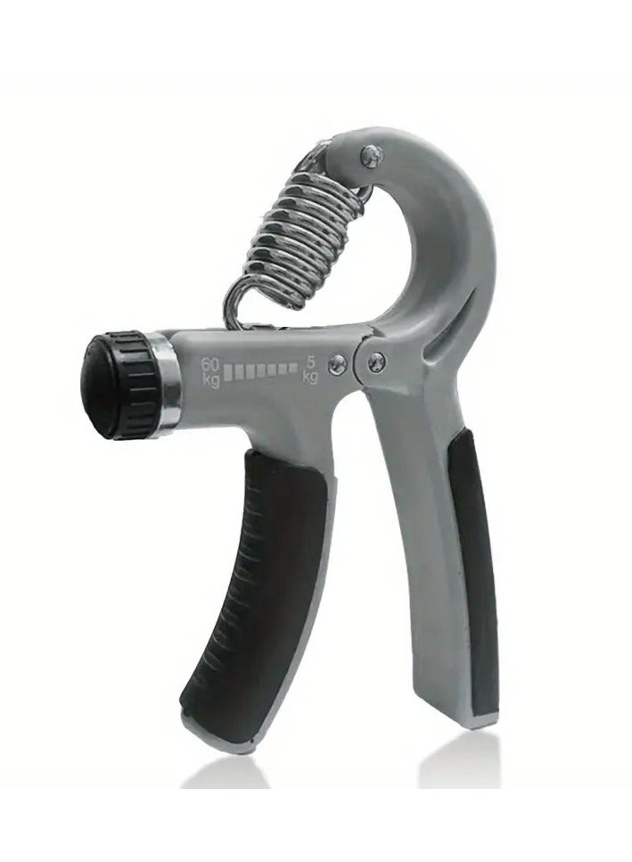 ALLKING Hand Grip Strengthener Adjustable Resistance 11-132 Lbs (5-60kg) - Hand Gripper Exerciser, Strengthen Grip, Hand Squeezer, Wrist Strengthener and Hand Workout (Grey)  - Image 1