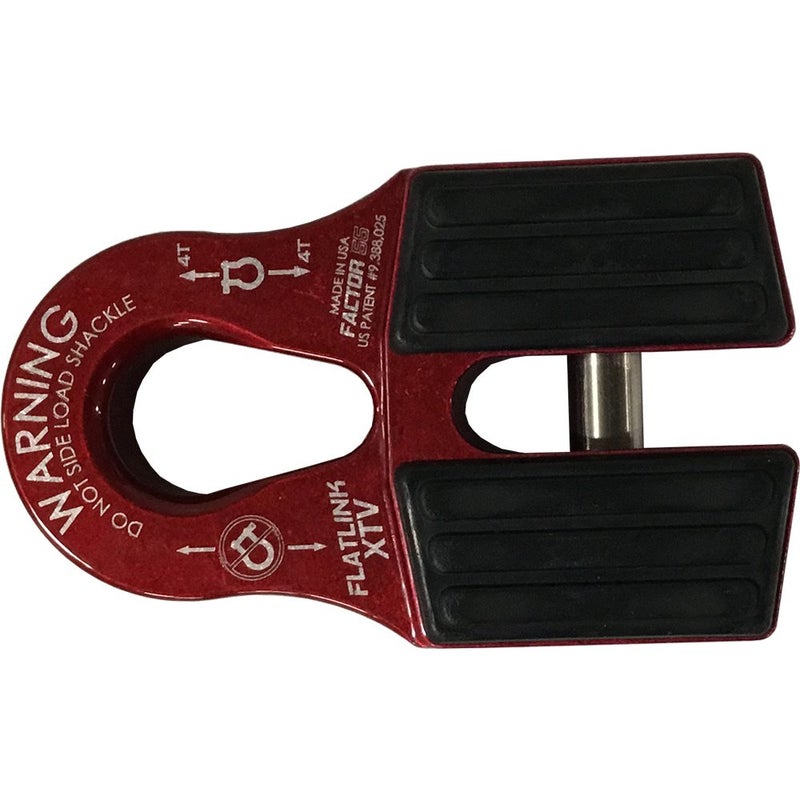 Factor 55 FLATLINK XTV ATV and UTV Winch Shackle Mount RED