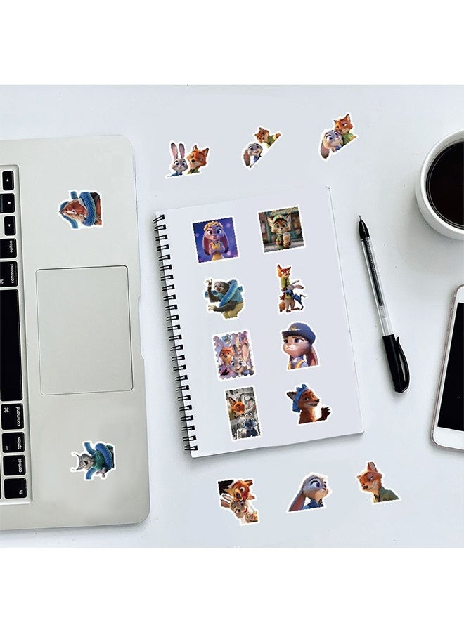 92Pcs Zootopia Themed Stickers, Vinyl, Waterproof, Aesthetic Personalised Stickers for Teens, Boys, Girls, Adults, Children - Laptop, Car, Scrapbook, Phone, Skateboard, Suitcase, Luggage, Bike - Image 4