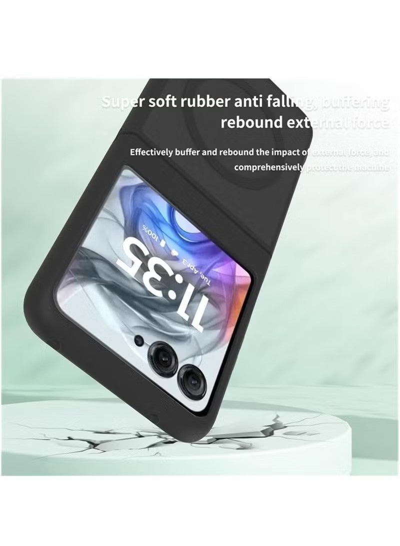 Frosted Case Compatible with Motorola Moto Razr 60 2025/ Motorola Moto Razr 50 2024, Built in Magnetic Coil, Anti Shock and Anti Fall - Image 4