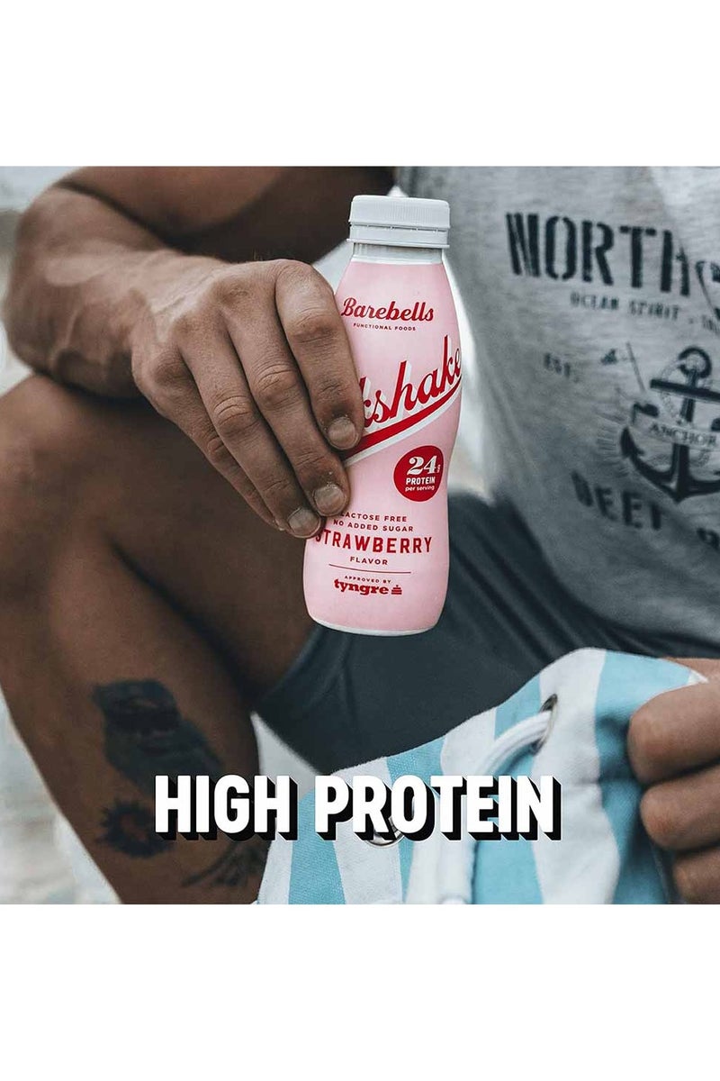 Barebells Protein Milkshake Strawberry 330ml Pack of 8 - Image 5