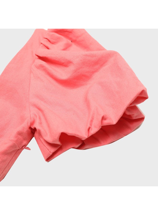 Zara sweet Fairy Backless Waist-cinching A-line Square Neck Puff Sleeve Short Dress - Image 5