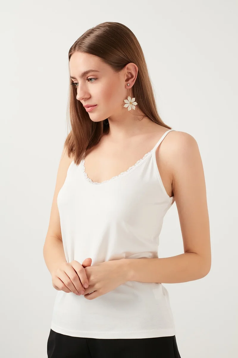 Lela Crew Neck Lace Detailed Athlete Women's Athlete 5863377