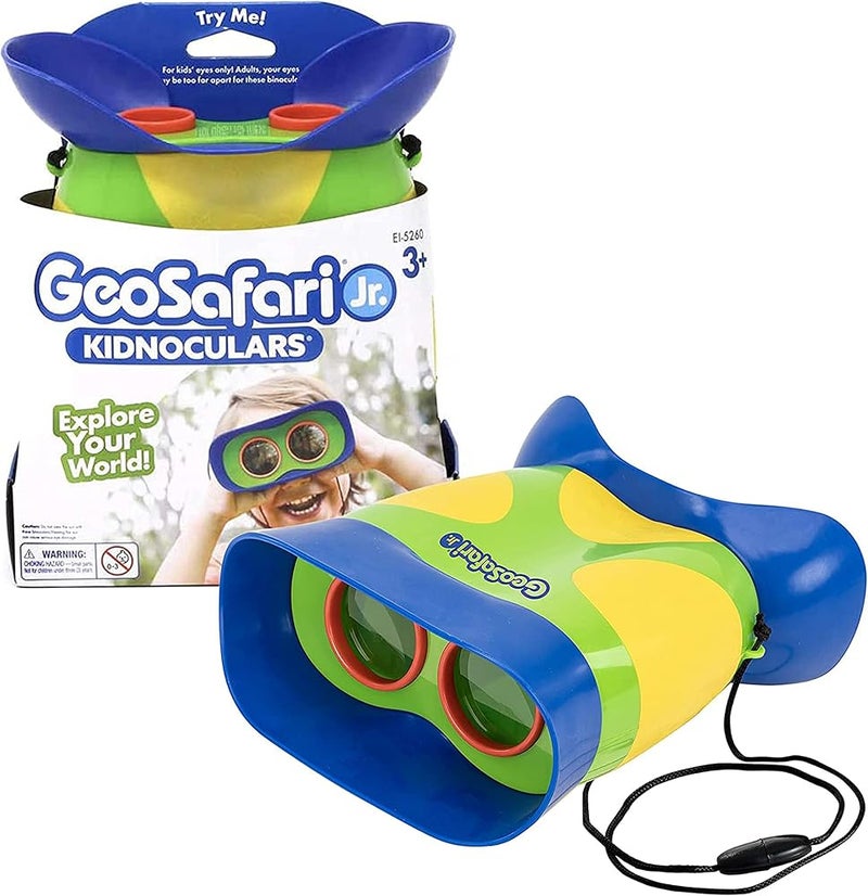 Educational Insights GeoSafari Jr. Kidnoculars Binoculars for Kids, Toddler & Kids Binoculars, Outdoor Play, Camping Gear, Ages 3+ - Image 1
