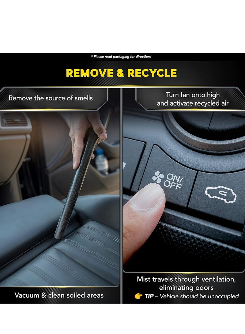 X Pro 99 X-PRO 99 Whole Car Air Refresher Odor Eliminator Lemon Scent 200ml (4 PCS) Car AC Cleaner Spray Interior Deodorizer Air Conditioning Vent Freshener Smoke Odor Remover Pet Smell Eliminator Long Lasting Fragrance Cabin Air Refresh Treatment Pack - Image 5